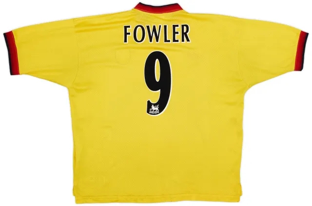 Reebok 1997-99 Liverpool Away Shirt Fowler #9 - 6/10 - (XXL)
