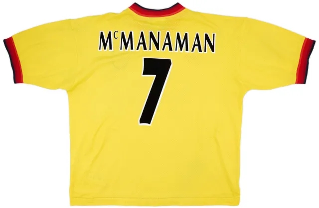 Reebok 1997-99 Liverpool Away Shirt McManaman #7 - 6/10 - (XXL)