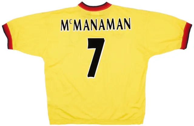 Reebok 1997-99 Liverpool Away Shirt McManaman #7 - 10/10 - (XL)