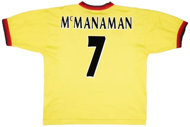 Reebok 1997-99 Liverpool Away Shirt McManaman #7 - 8/10 - (XL)