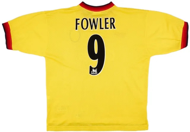 Reebok 1997-99 Liverpool Away Shirt Fowler #9 - 8/10 - (XL)