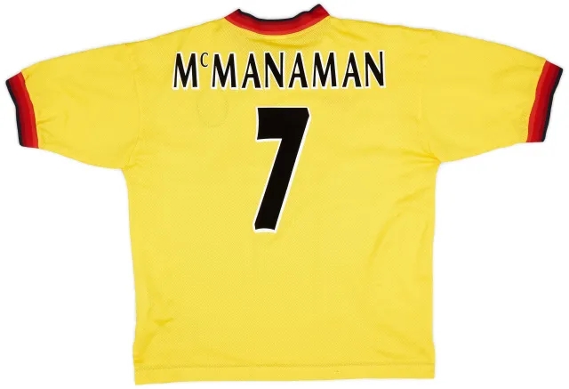 Reebok 1997-99 Liverpool Away Shirt McManaman #7 - 8/10 - (XL)