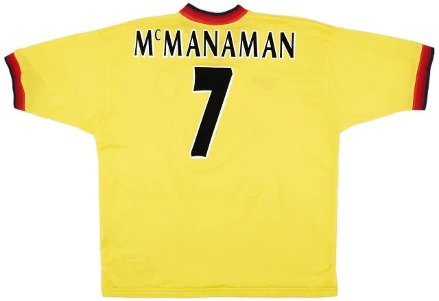 Reebok 1997-99 Liverpool Away Shirt McManaman #7 - 8/10 - (XL)