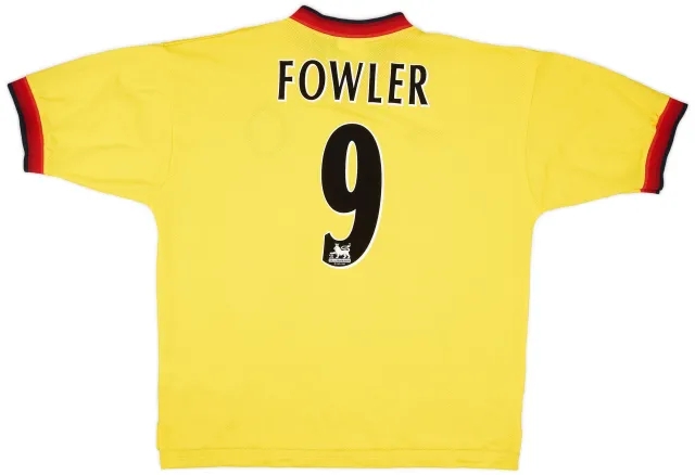 Reebok 1997-99 Liverpool Away Shirt Fowler #9 - 9/10 - (XL)