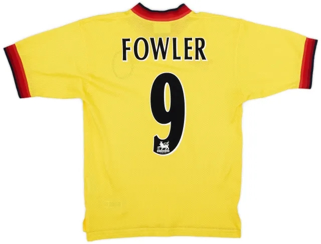 Reebok 1997-99 Liverpool Away Shirt Fowler #9 - 8/10 - (M)