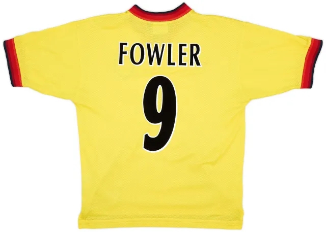 Reebok 1997-99 Liverpool Away Shirt Fowler #9 - 8/10 - (M)
