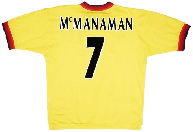 Reebok 1997-99 Liverpool Away Shirt McManaman #7 - 8/10 - (L)