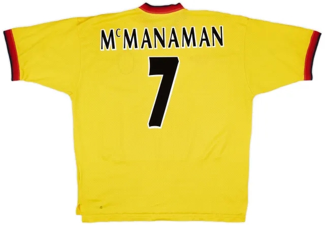 Reebok 1997-99 Liverpool Away Shirt McManaman #7 - 6/10 - (XL)