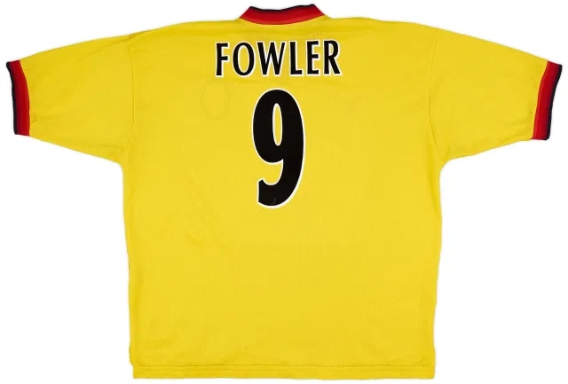 Reebok 1997-99 Liverpool Away Shirt Fowler #9 - 8/10 - (XXL)