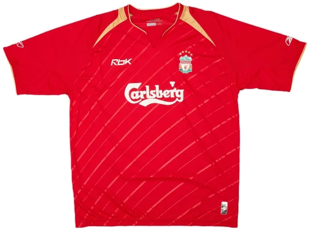 Reebok 2005-06 Liverpool CL Home Shirt - 6/10 - (XL)