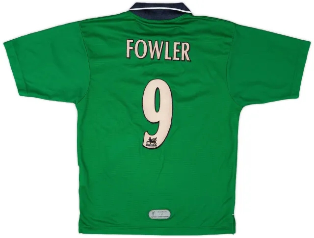 Reebok 1999-01 Liverpool Away Shirt Fowler #9 - 7/10 - (S)