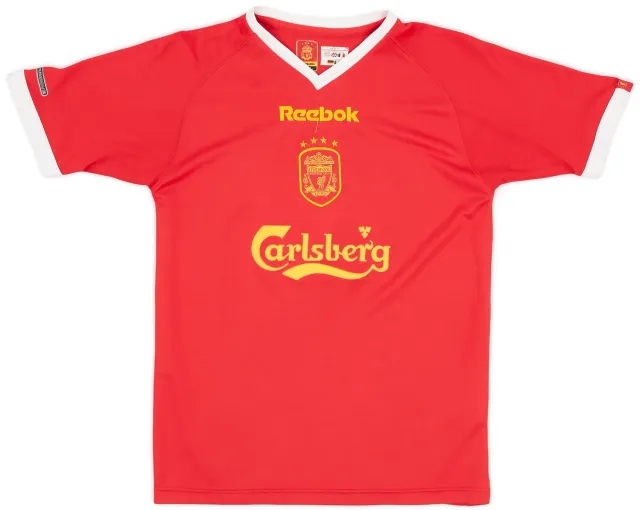 Reebok 2001-03 Liverpool CL Shirt - 7/10 - (L.Boys)