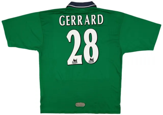 Reebok 1999-00 Liverpool Away Shirt Gerrard #28 - 6/10 - (L)
