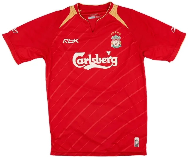 Reebok 2005-06 Liverpool CL Home Shirt - 6/10 - (S)