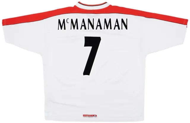 Reebok 1998-99 Liverpool Away Shirt McManaman #7 - 5/10 - (XL)
