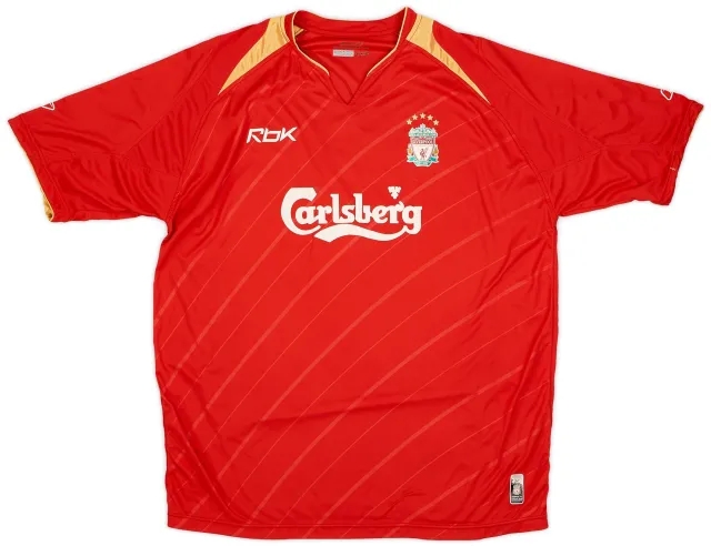 Reebok 2005-06 Liverpool CL Home Shirt - 5/10 - (XL)