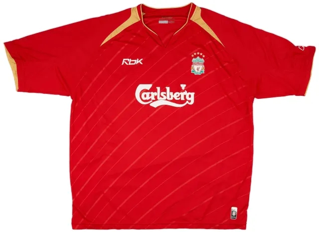 Reebok 2005-06 Liverpool CL Home Shirt - 5/10 - (XXL)