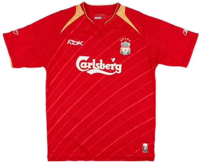 Reebok 2005-06 Liverpool CL Home Shirt - 5/10 - (M)