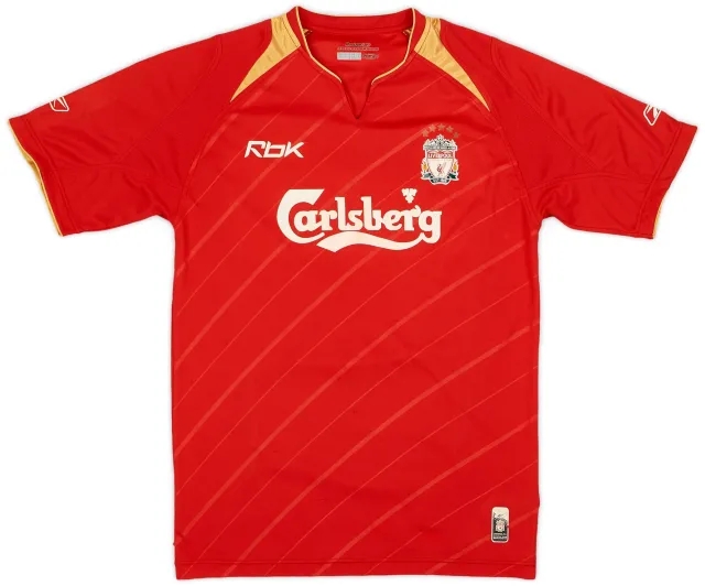 Reebok 2005-06 Liverpool CL Home Shirt - 6/10 - (S)