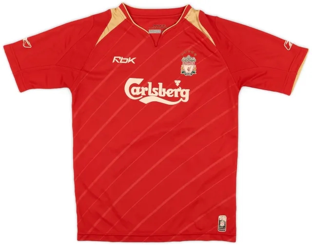 Reebok 2005-06 Liverpool CL Home Shirt - 5/10 - (L.Boys)