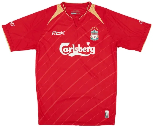 Reebok 2005-06 Liverpool CL Home Shirt - 5/10 - (S)