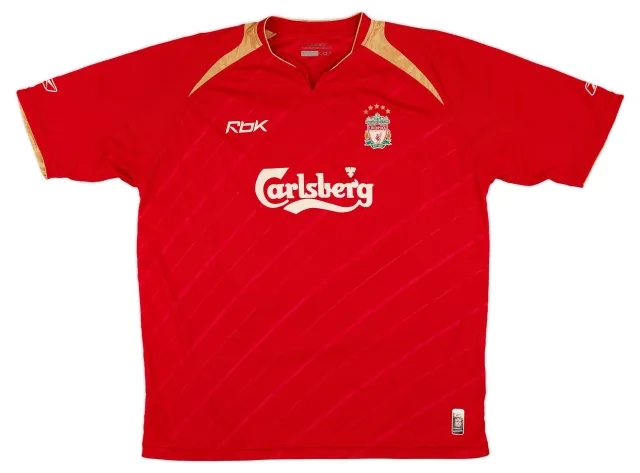 Reebok 2005-06 Liverpool CL Home Shirt - 7/10 - (XL)
