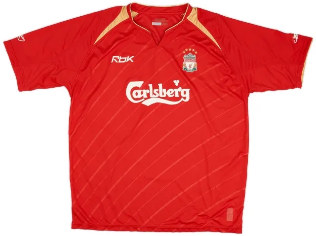 Reebok 2005-06 Liverpool CL Home Shirt - 5/10 - (XL)