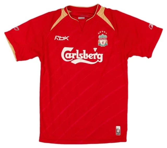 Reebok 2005-06 Liverpool CL Home Shirt - 8/10 - (XS)