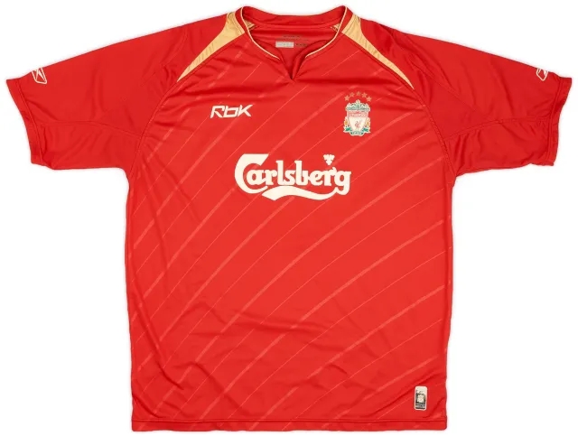 Reebok 2005-06 Liverpool CL Home Shirt - 6/10 - (XL)