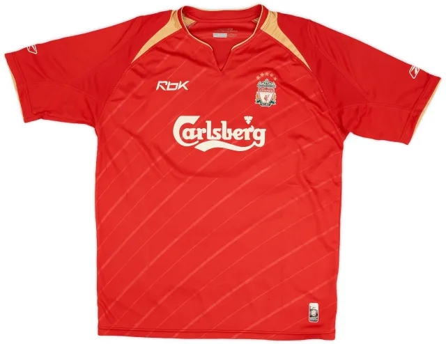 Reebok 2005-06 Liverpool CL Home Shirt - 6/10 - (L)