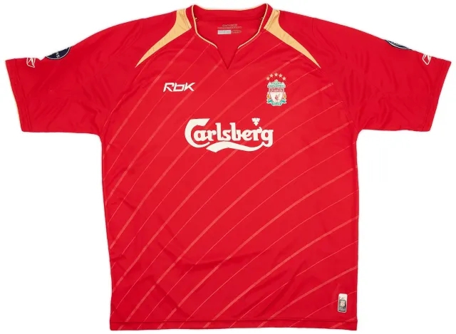 Reebok 2005-06 Liverpool CL Home Shirt - 4/10 - (XL)