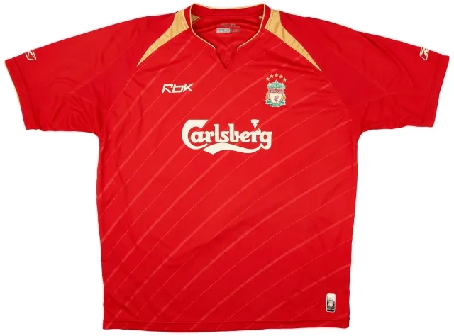 Reebok 2005-06 Liverpool CL Home Shirt - 6/10 - (XL)