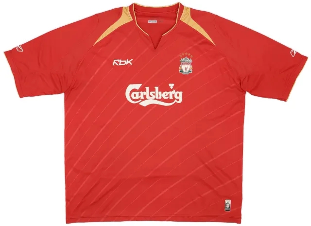 Reebok 2005-06 Liverpool CL Home Shirt - 6/10 - (XXL)