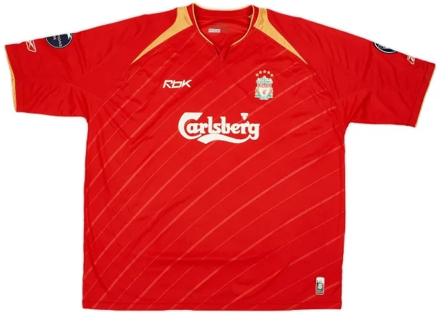Reebok 2005-06 Liverpool CL Home Shirt - 6/10 - (XXL)