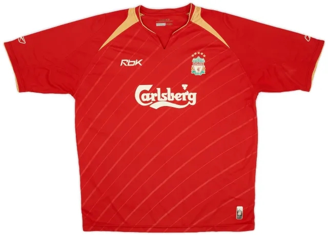 Reebok 2005-06 Liverpool CL Home Shirt - 7/10 - (XXL)