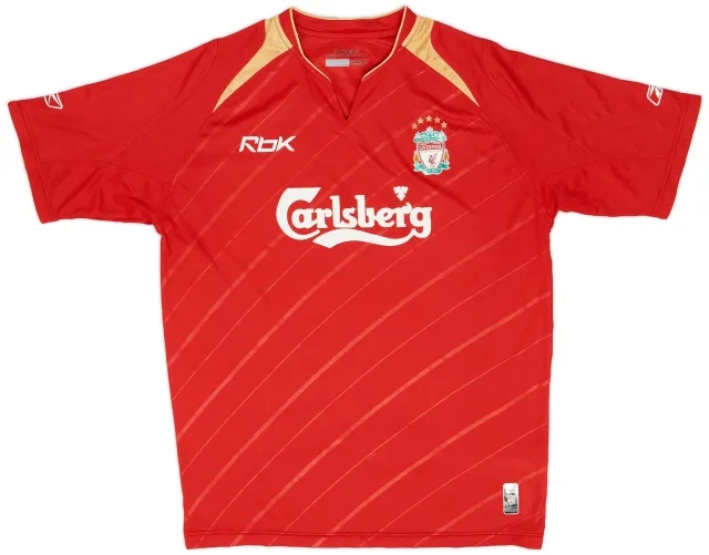 Reebok 2005-06 Liverpool CL Home Shirt - 6/10 - (M)