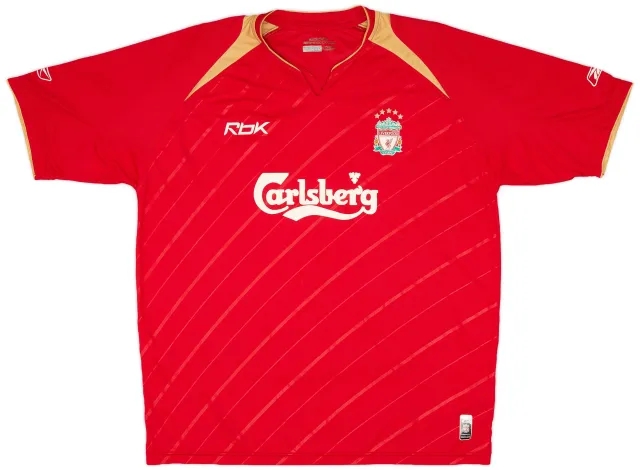 Reebok 2005-06 Liverpool CL Home Shirt - 5/10 - (XL)