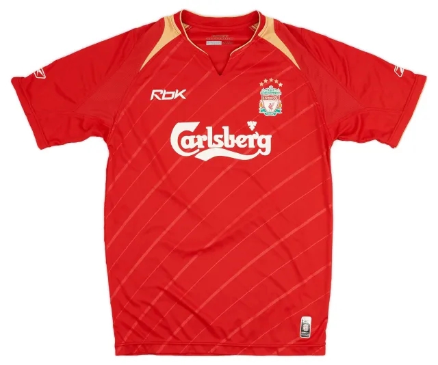 Reebok 2005-06 Liverpool CL Home Shirt - 6/10 - (S)