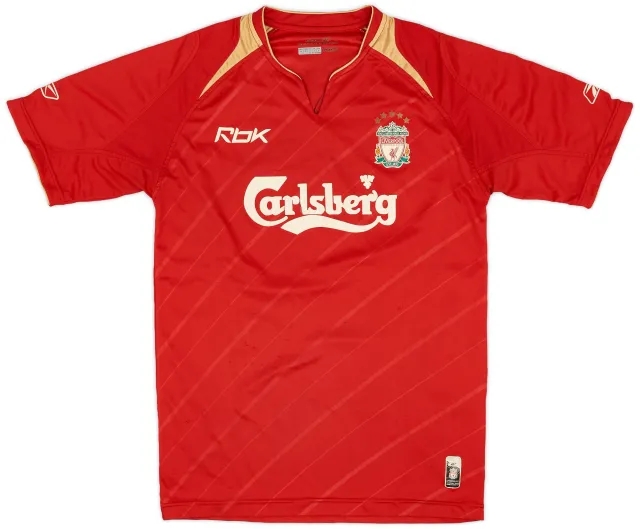 Reebok 2005-06 Liverpool CL Home Shirt - 5/10 - (S)