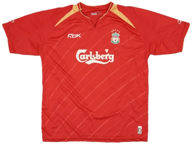 Reebok 2005-06 Liverpool CL Home Shirt - 6/10 - (XL)