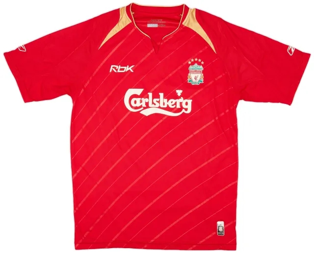 Reebok 2005-06 Liverpool CL Home Shirt - 6/10 - (M)