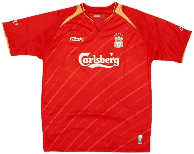 Reebok 2005-06 Liverpool CL Home Shirt - 8/10 - (L)