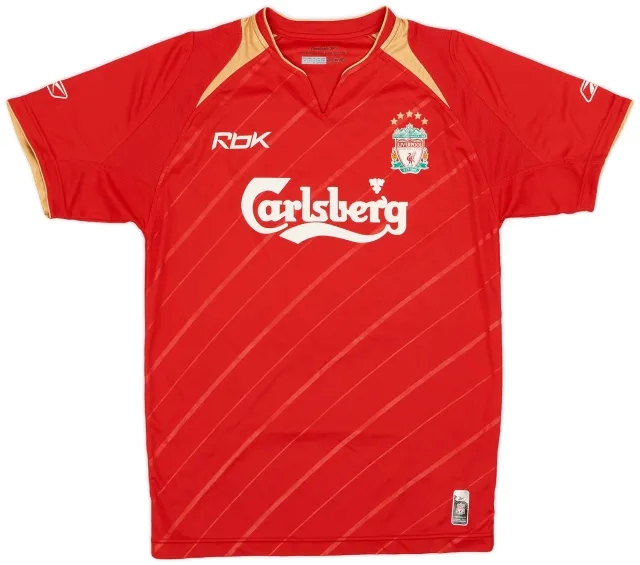 Reebok 2005-06 Liverpool CL Home Shirt - 7/10 - (XS)