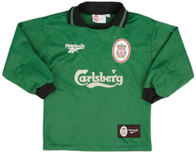 Reebok 1996-97 Liverpool GK Shirt - 8/10 - (XS.Boys)