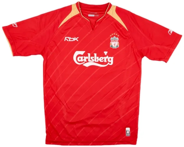 Reebok 2005-06 Liverpool CL Home Shirt - 6/10 - (M)