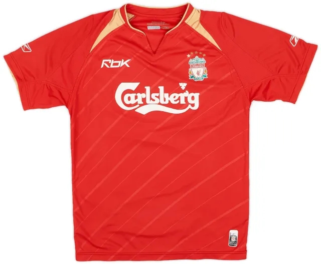 Reebok 2005-06 Liverpool CL Home Shirt - 7/10 - (XS)