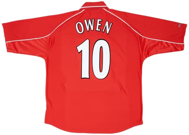 Reebok 2000-02 Liverpool Home Shirt Owen #10 - 7/10 - (XL)