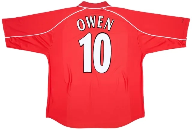 Reebok 2000-02 Liverpool Home Shirt Owen #10 - 6/10 - (L)