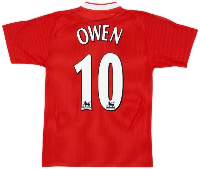 Reebok 2002-04 Liverpool Home Shirt Owen #10 - 9/10 - (S)