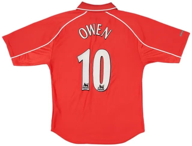 Reebok 2000-02 Liverpool Home Shirt Owen #10 - 7/10 - (XS)